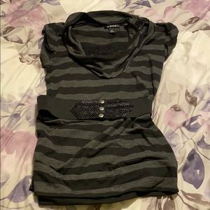 A. Byer belted top with built in cami.